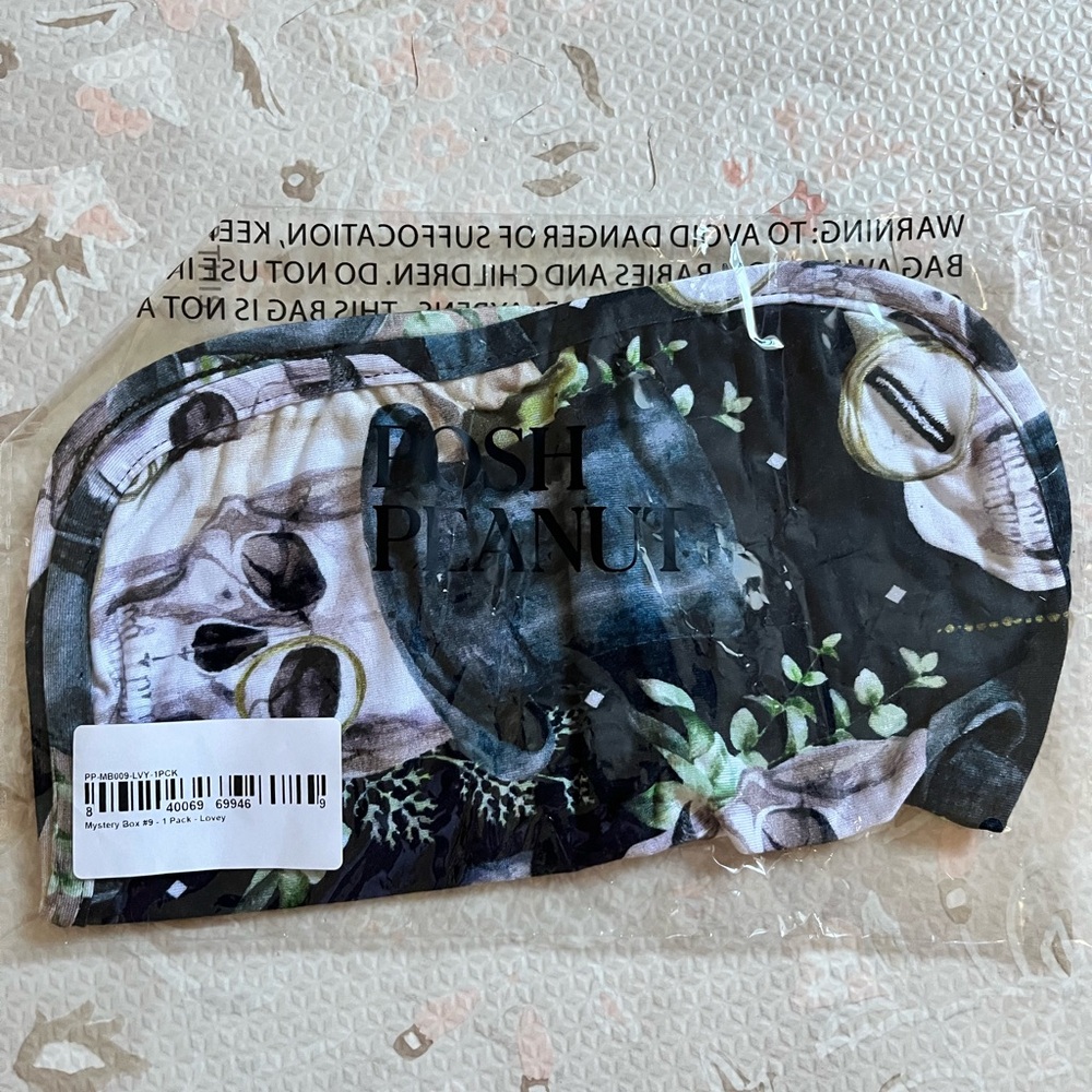 NWT- Posh Peanut Floral Skull Face Lovey
